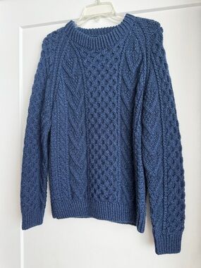 Aran Sweater Market traditional hand knit cable adult sweater
